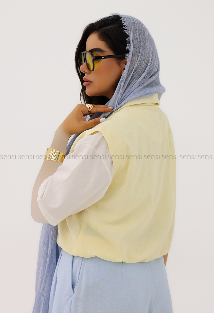 وست زنانه لینن کمرکش کد1006414